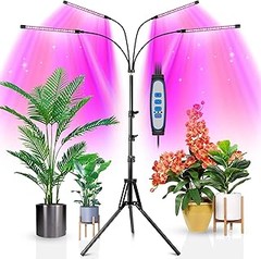 Cómo ajustar un soporte trípode para maximizar la luz a las plantas