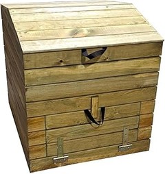 ¿Qué es un compostador de jardín de madera ventilado?