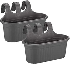 Las mejores jardineras rectangulares para barandillas de balcón