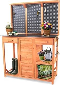 Mobiliario de trabajo almacenamiento y organización para jardín y huerto