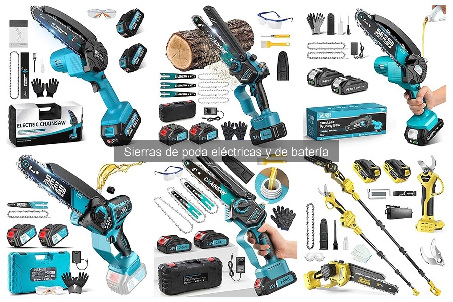 Accesorios imprescindibles para sierras de poda eléctricas