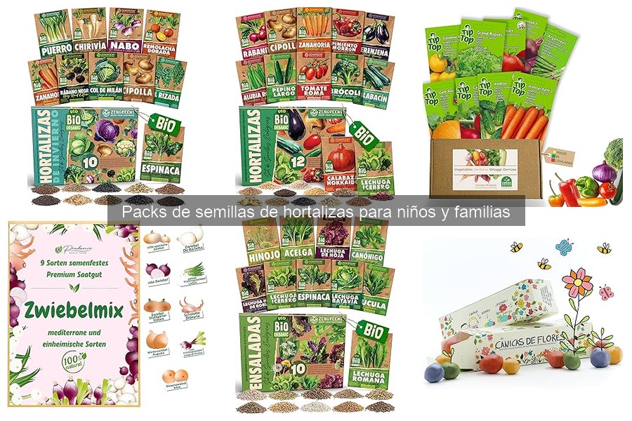 Actividades creativas con packs de semillas para niños