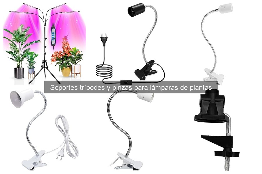 Ajustar Soportes Trípodes para Maximalizar Luz a las Plantas