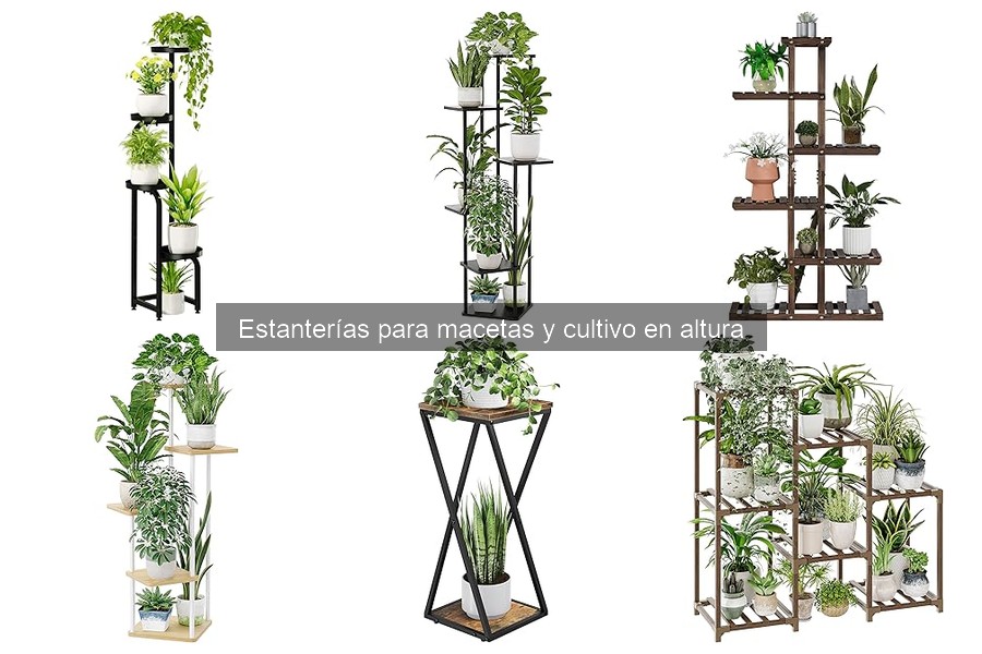Alternativas a estanterías convencionales para macetas