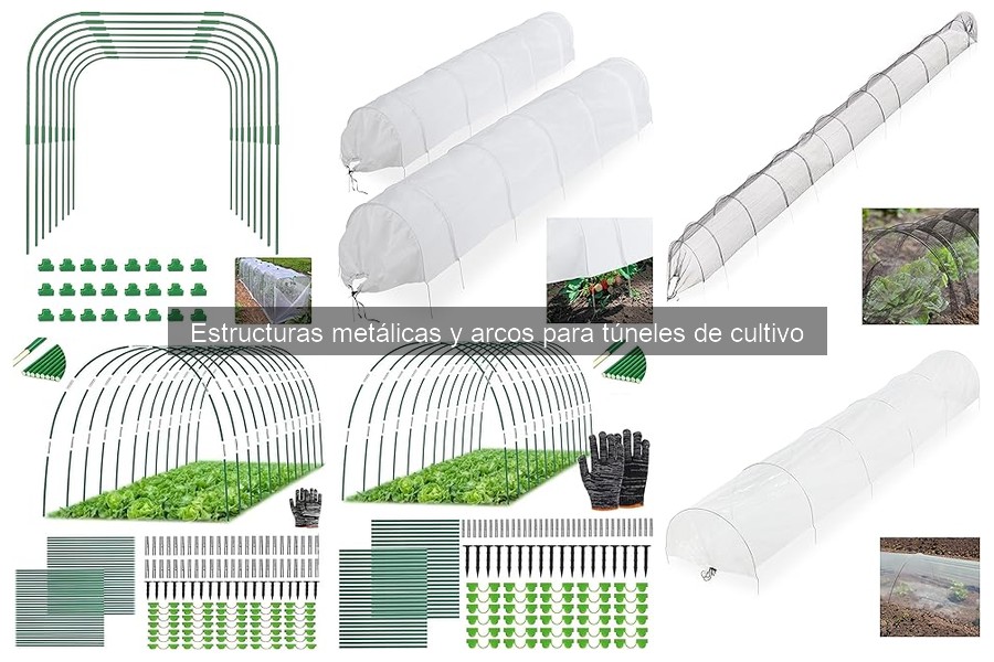 Alternativas a estructuras metálicas para túneles de cultivo