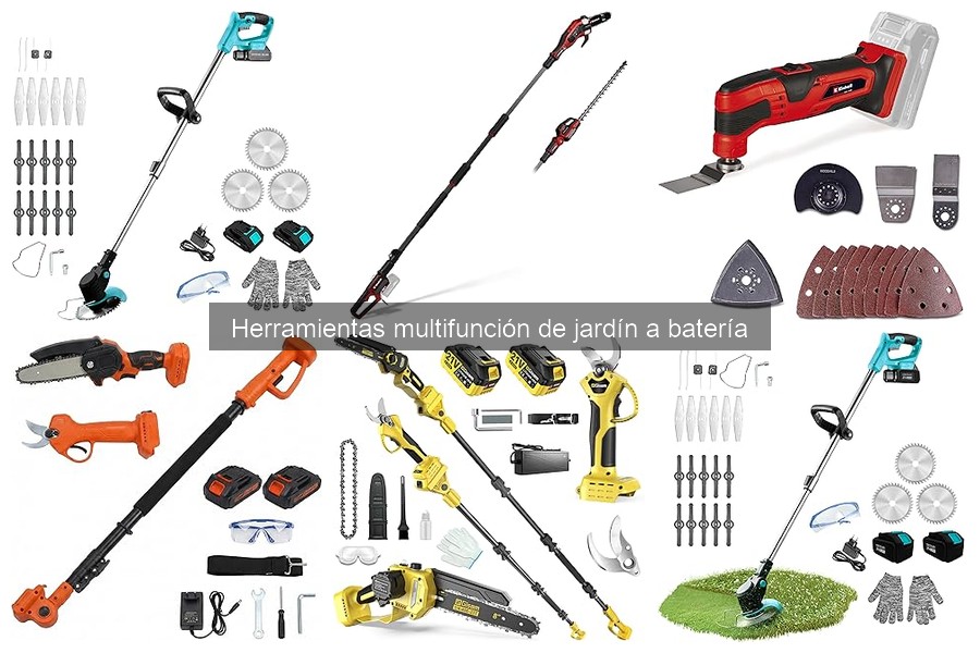 Alternativas a herramientas multifunción de jardín a batería
