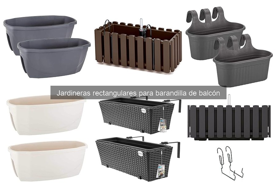 Alternativas a jardineras rectangulares para balcón
