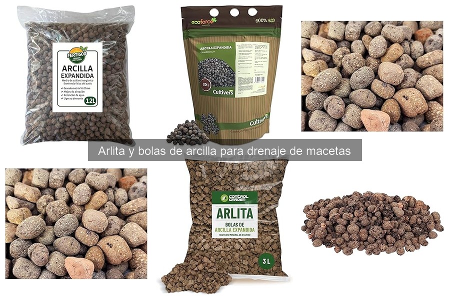 Alternativas a la Arlita para Drenaje de Macetas