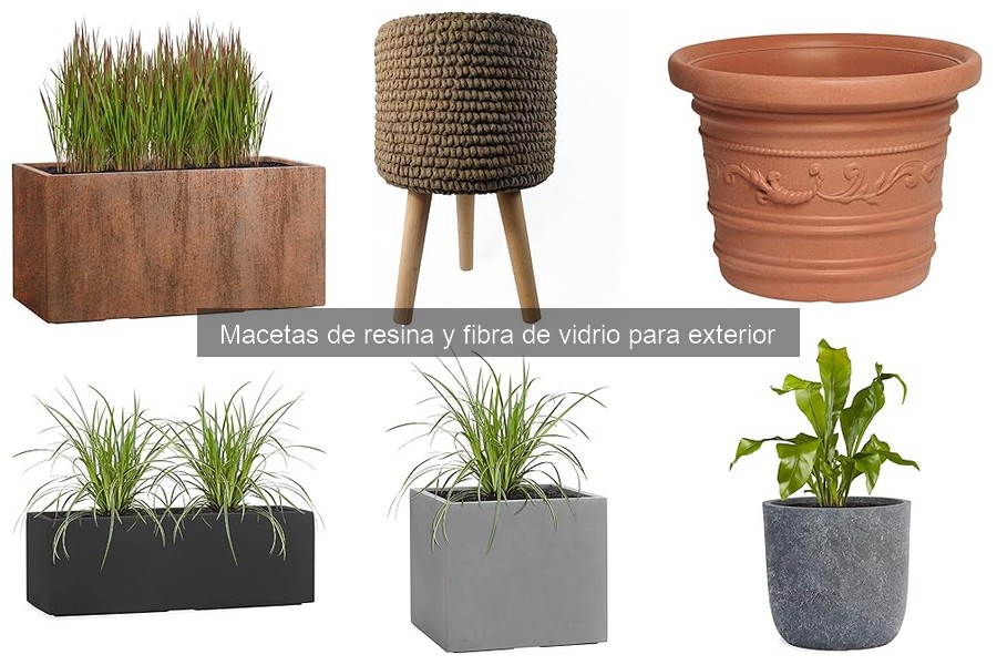 Alternativas a las macetas de resina y fibra de vidrio