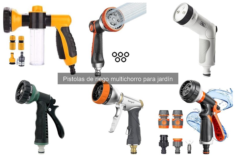 Alternativas a las pistolas de riego multichorro para jardín