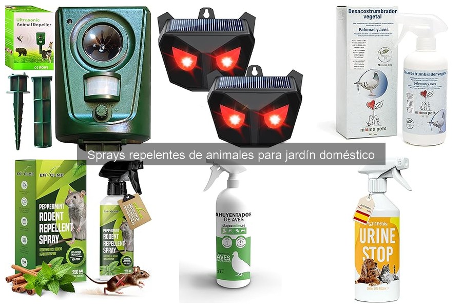 Alternativas a los sprays repelentes de animales en jardín