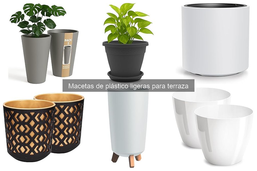 Alternativas a macetas de plástico ligeras para tu jardín