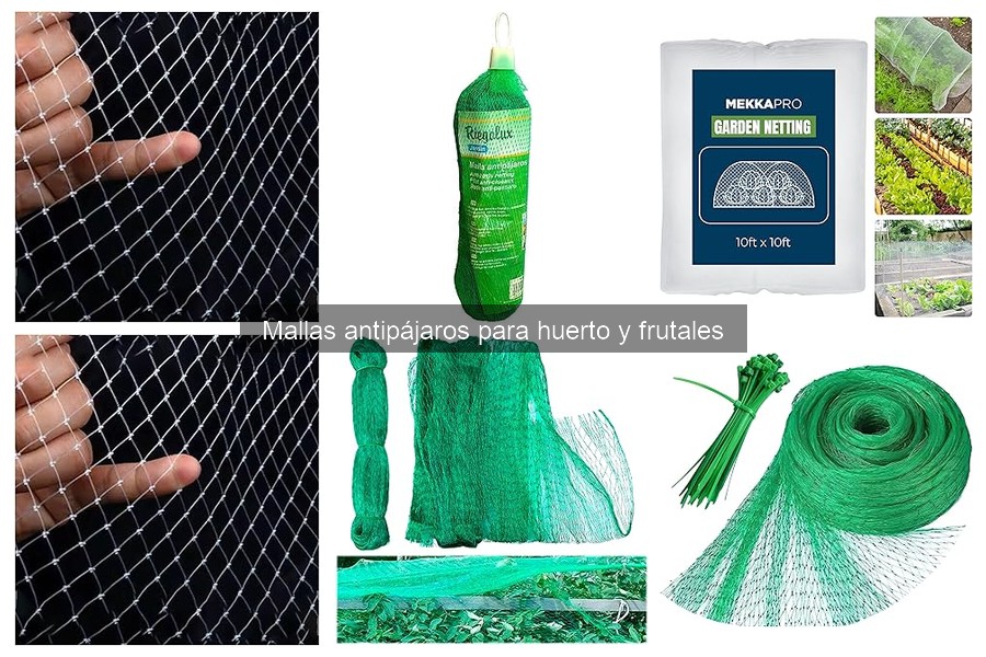 Alternativas a mallas antipájaros para proteger tus cultivos