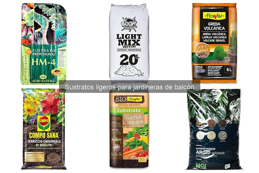 Alternativas a sustratos ligeros para jardineras de balcón