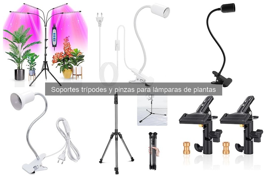 Alternativas a trípodes y pinzas para lámparas de plantas