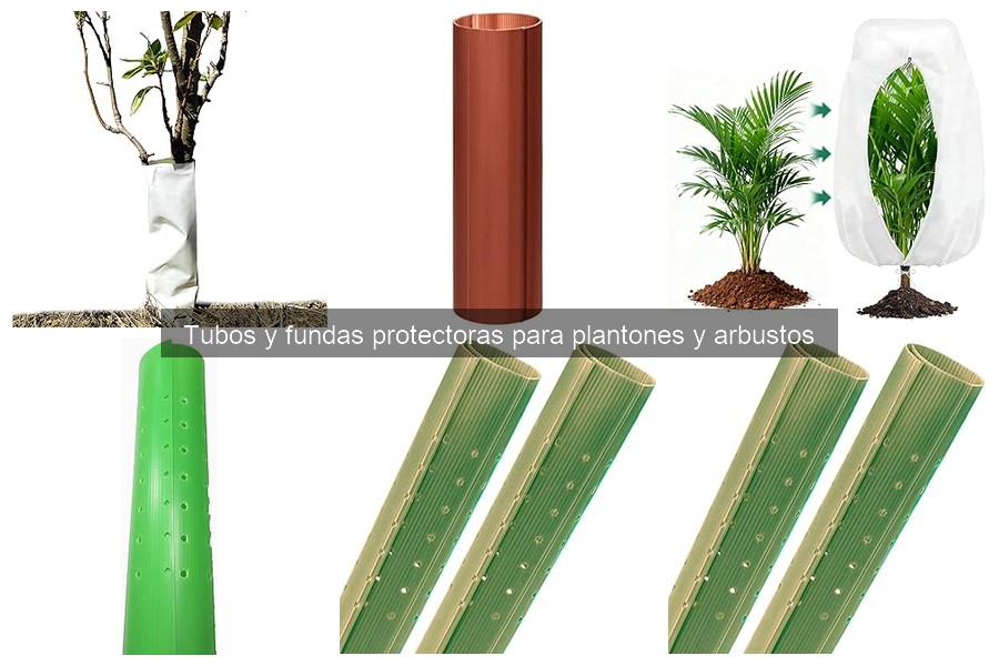 Alternativas a tubos y fundas protectoras para plantas