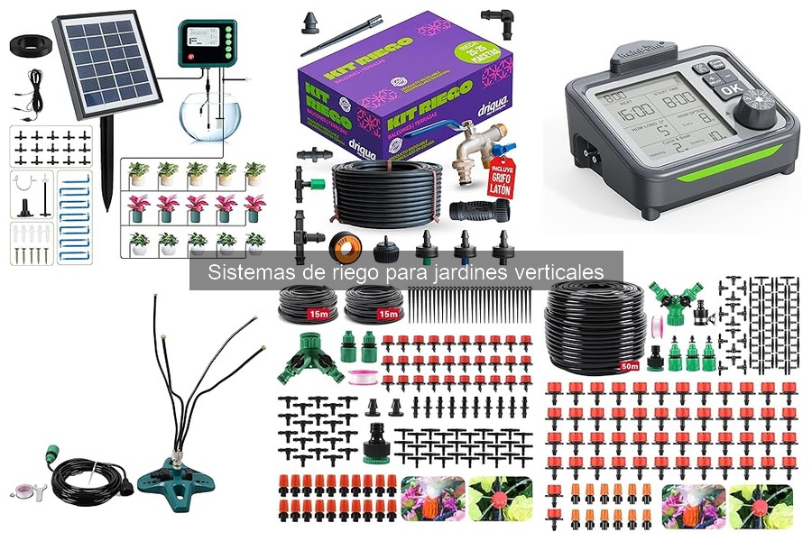 Alternativas al riego automático en jardines verticales