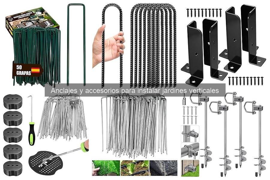 Alternativas Creativas a Anclajes para Jardines Verticales