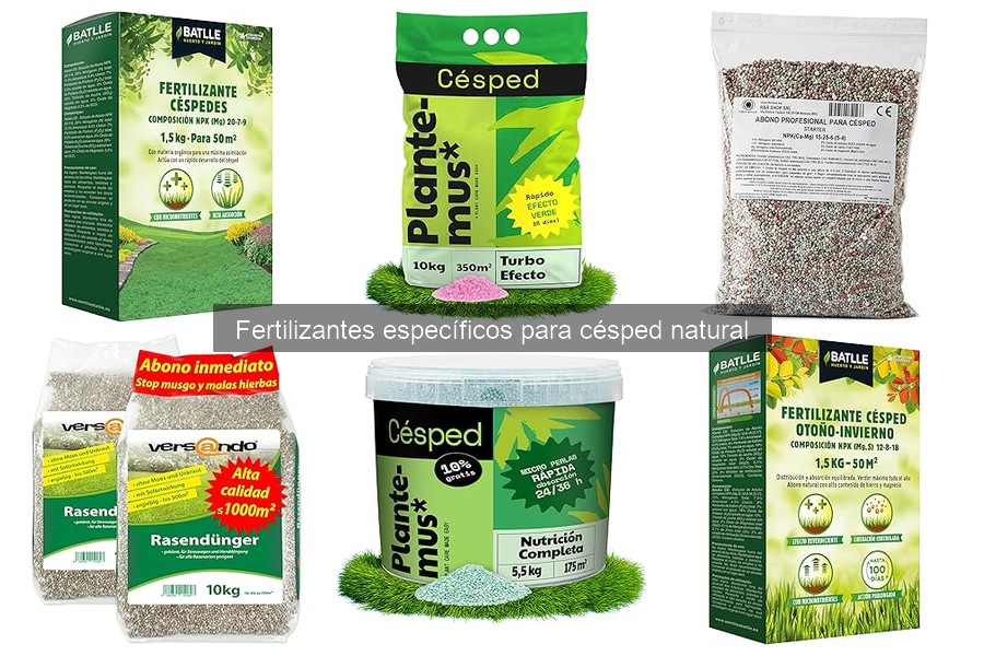 Beneficios de los fertilizantes específicos para césped natural