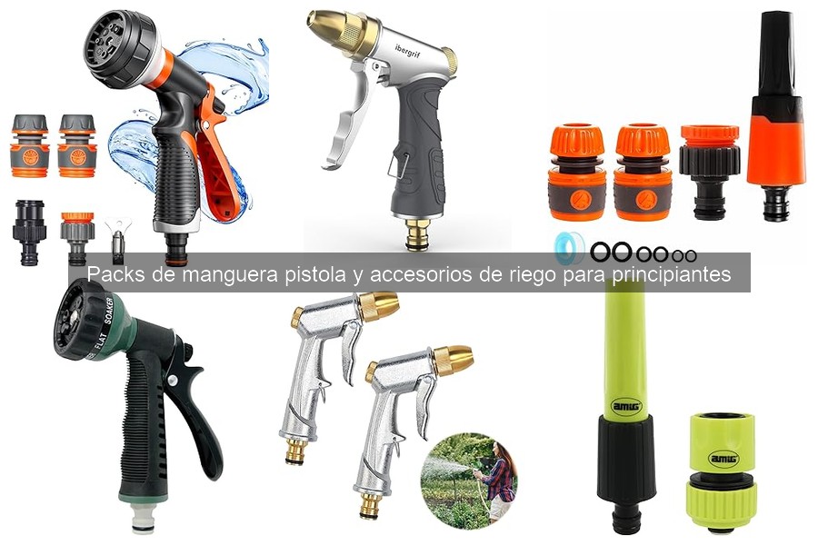 Beneficios de un Pack de Manguera Pistola y Accesorios de Riego