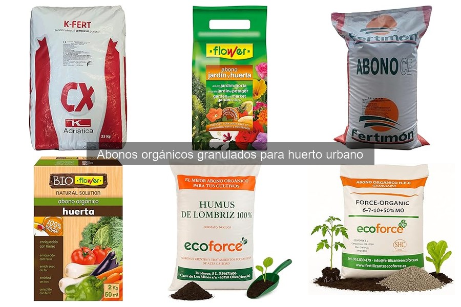 Beneficios de usar abonos orgánicos granulados en huertos