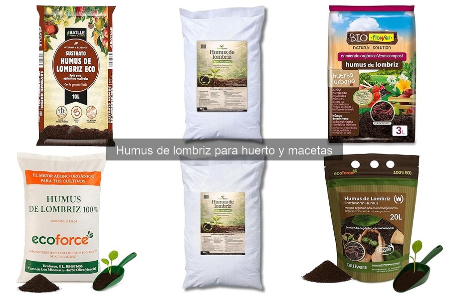 Cómo almacenar humus de lombriz para huertos y macetas