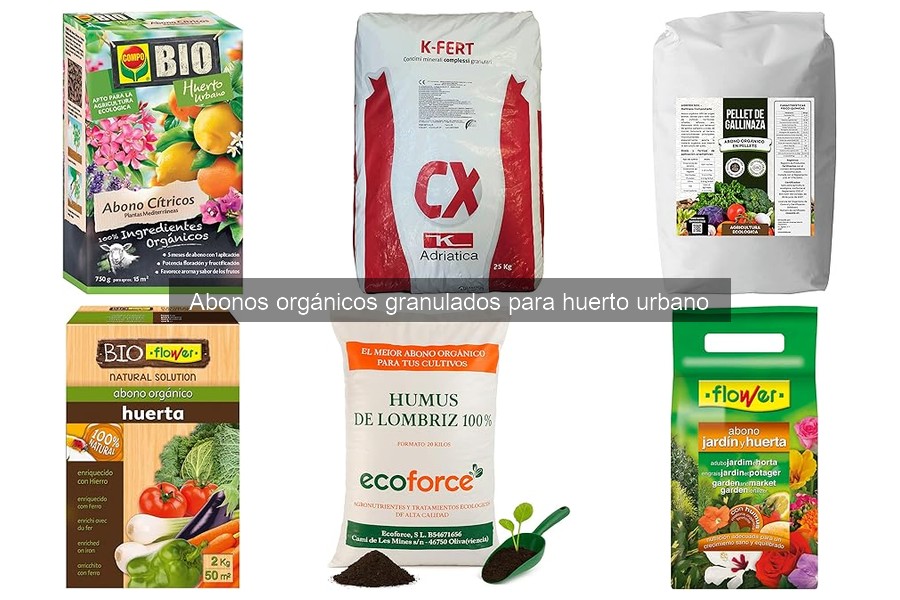 Cómo aplicar abonos orgánicos granulados en huertos urbanos