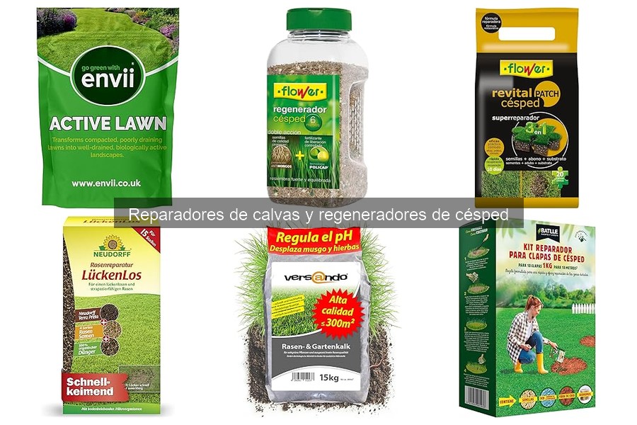 Cómo aplicar un reparador de calvas en el césped