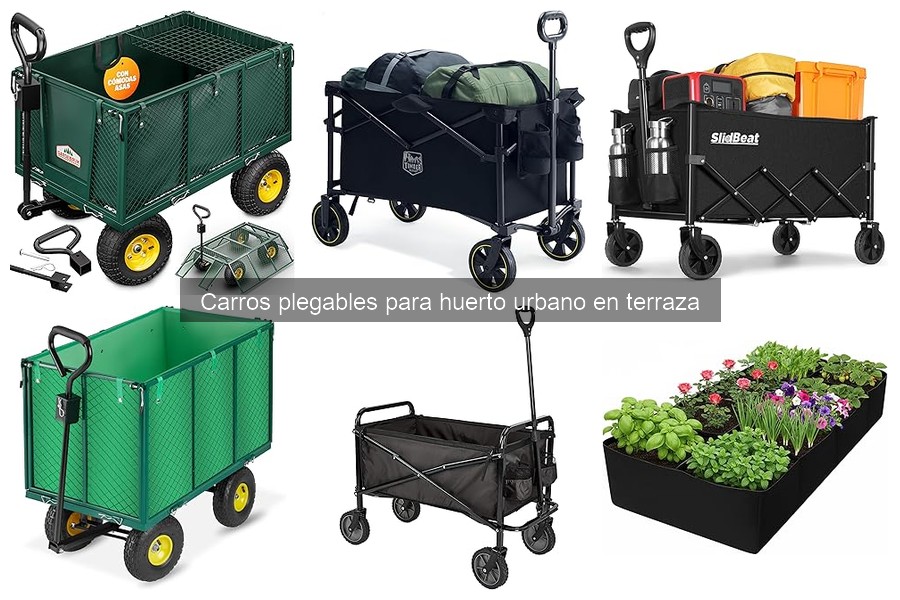 Cómo elegir el mejor carro plegable para tu huerto urbano