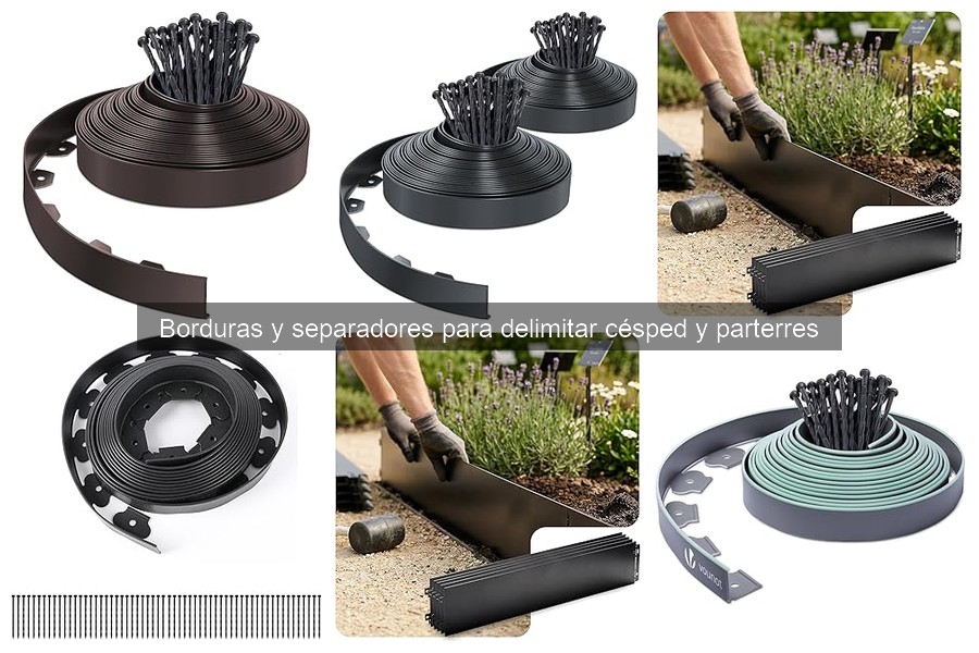 Cómo instalar borduras y separadores en el jardín