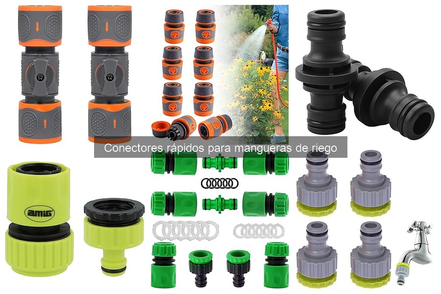 Cómo instalar conectores rápidos para mangueras de riego
