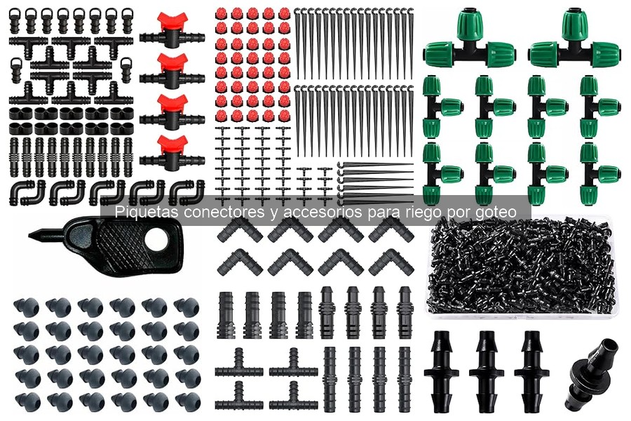 ** Cómo Instalar Piquetas y Accesorios para Riego por Goteo