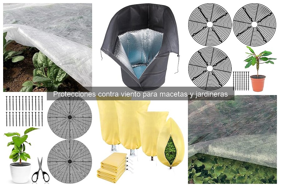 Cómo instalar protecciones contra viento en macetas