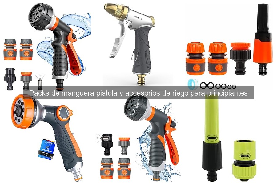 Cómo instalar un pack de manguera pistola y accesorios de riego