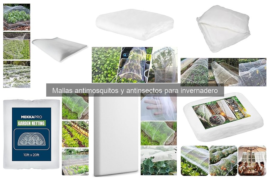 Cómo mantener mallas antimosquitos y antinsectos en invernaderos