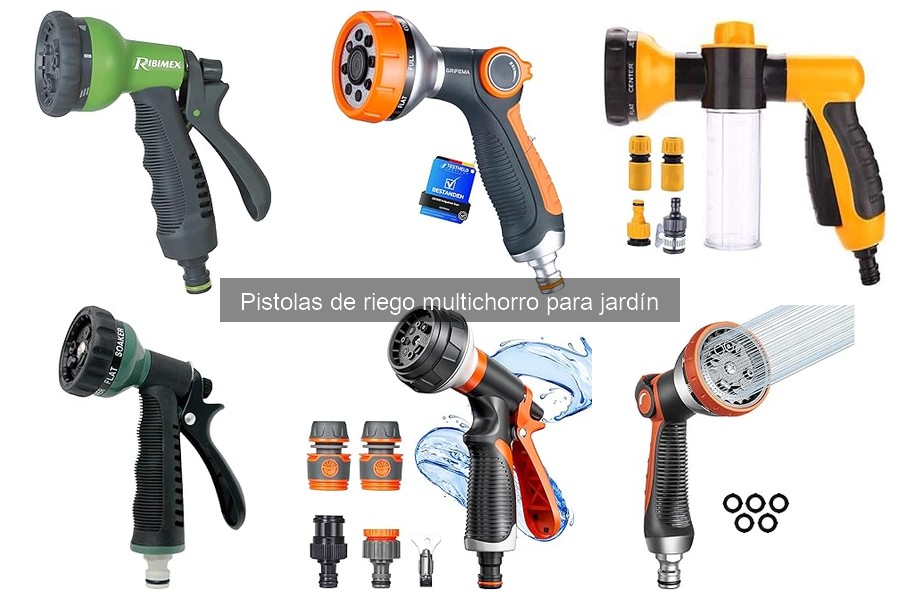 Cómo usar correctamente una pistola de riego multichorro