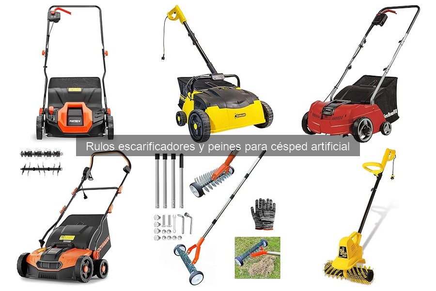 Cómo usar un rulo escarificador en césped artificial