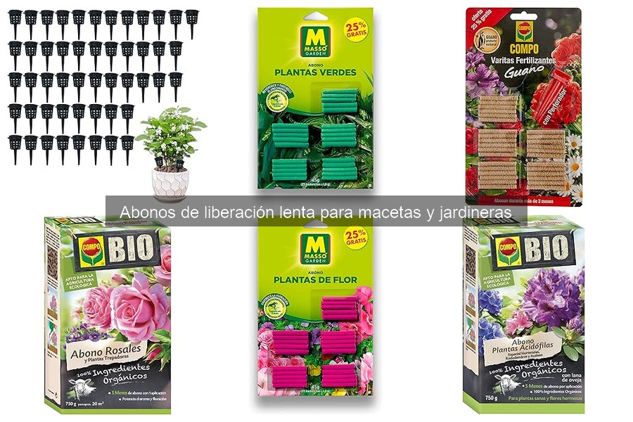 Cómo utilizar abonos de liberación lenta para tus macetas