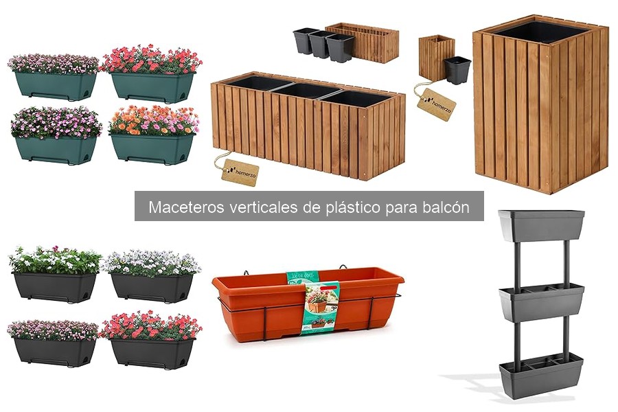 Cómo utilizar maceteros verticales de plástico en tu balcón