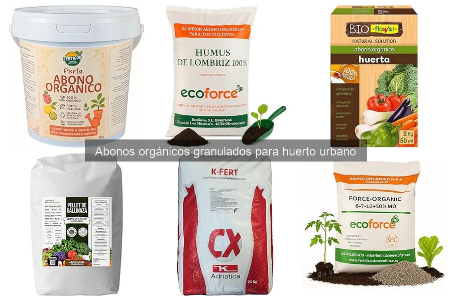Comparativa: Abonos Orgánicos Granulados vs. Químicos