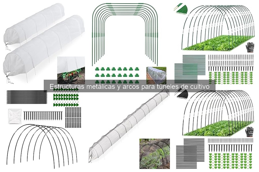 Comparativa de arcos metálicos vs opciones para túneles de cultivo