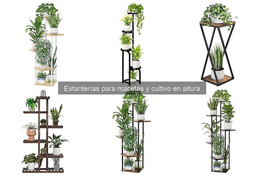 Comparativa de estanterías de madera vs metal para macetas
