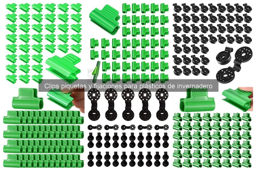 Comparativa de fijaciones para plásticos de invernadero