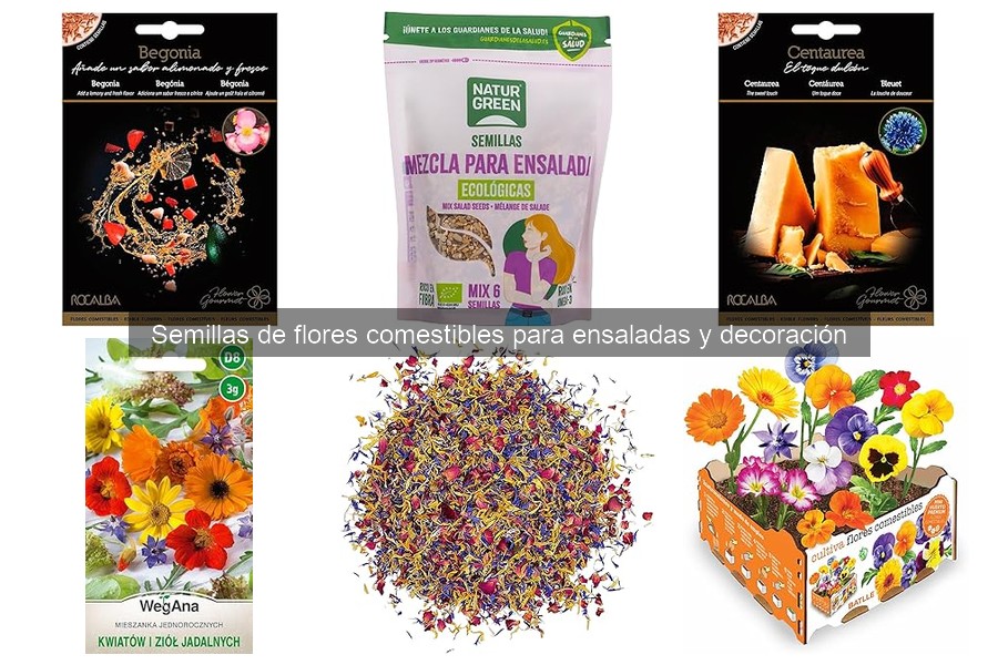 Comparativa de Flores Comestibles vs No Comestibles