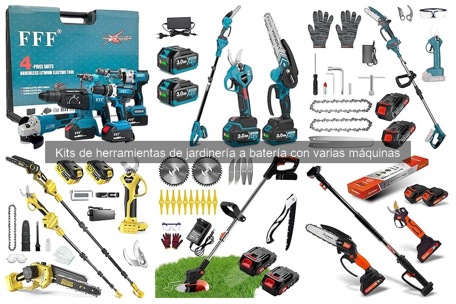 Comparativa de Kits de Herramientas de Jardinería a Batería