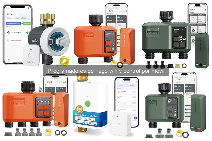 Comparativa de los mejores programadores de riego WiFi 2023