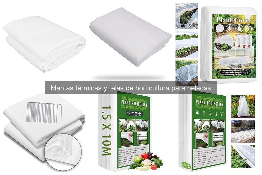 ** Comparativa de mantas térmicas y telas de horticultura
