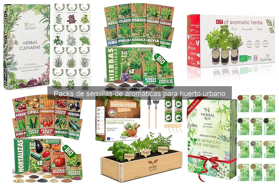 Comparativa de Packs de Semillas de Aromáticas para Huertos