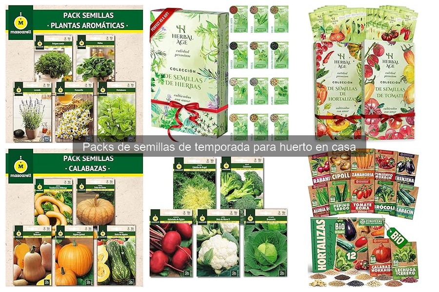 Comparativa de Packs de Semillas de Temporada para Huertos
