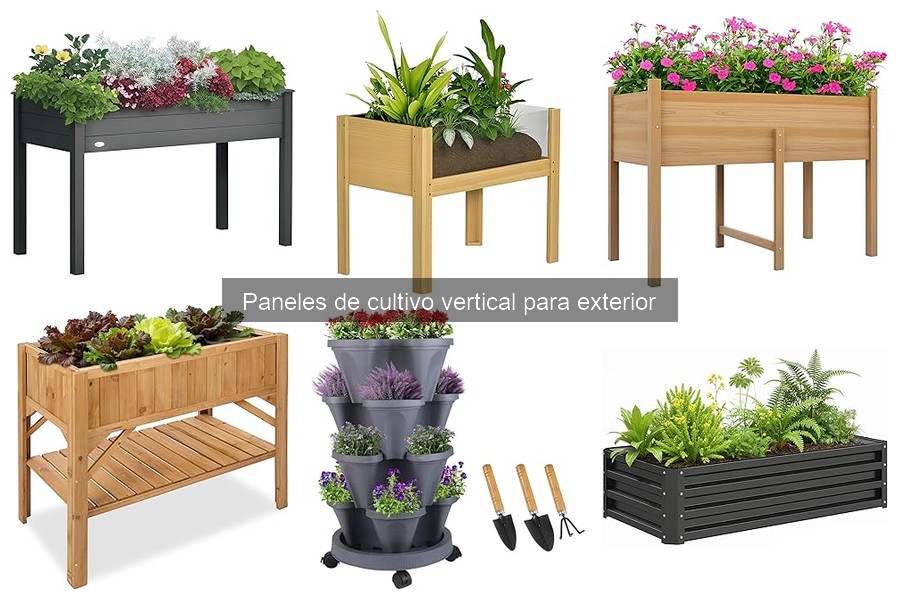 Comparativa de paneles de cultivo vertical para exterior
